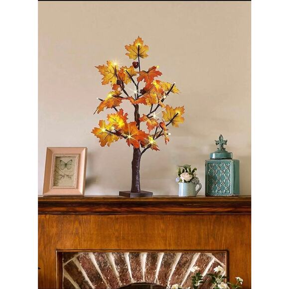 2 Feet 24 led light Fall Maple Tree - Picture 1 of 5